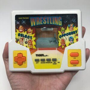 Vintage 1988 1980s Tiger Electronics Wresting LCD Handheld Game - WORKS!